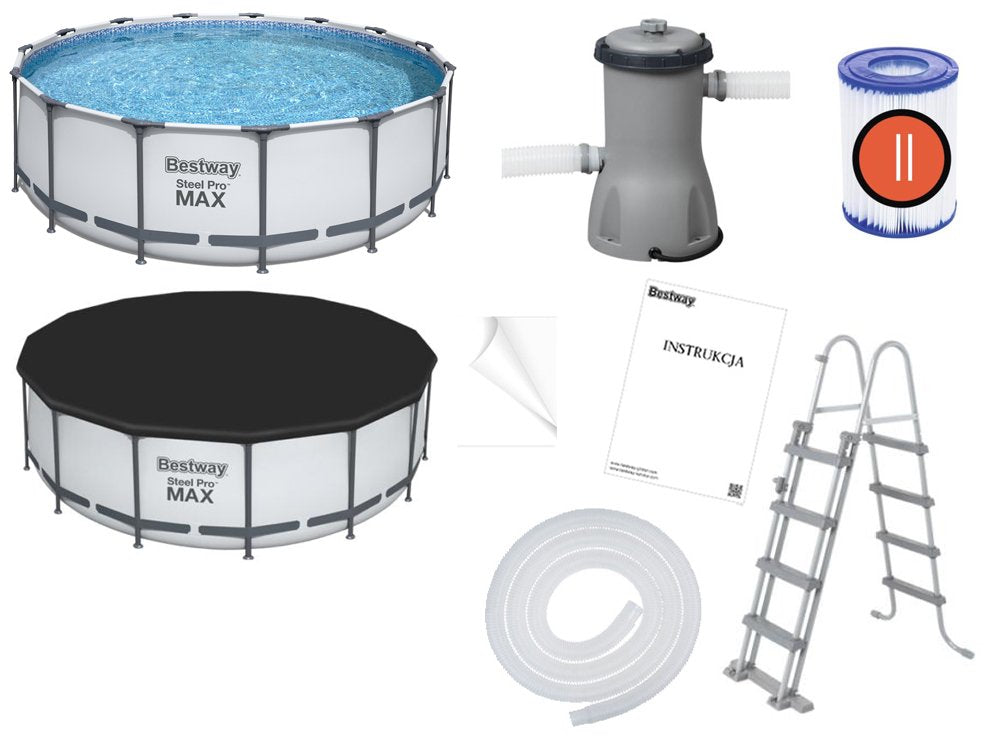 Bestway okrugli vrtni bazen (457 x 122 cm) set 11u1