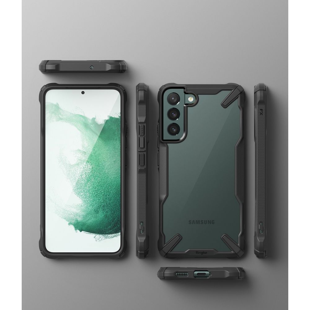Ringke - Fusion X maska za Samsung Galaxy S22 Plus - crna