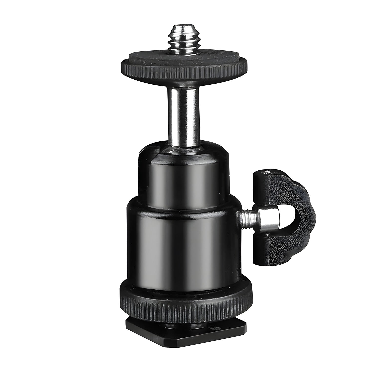 Techsuit - Držač za akcijsku kameru GoPro / nastavitežni stativi s kompatibilnošću 1 / 4" vijka - Crna KP29213