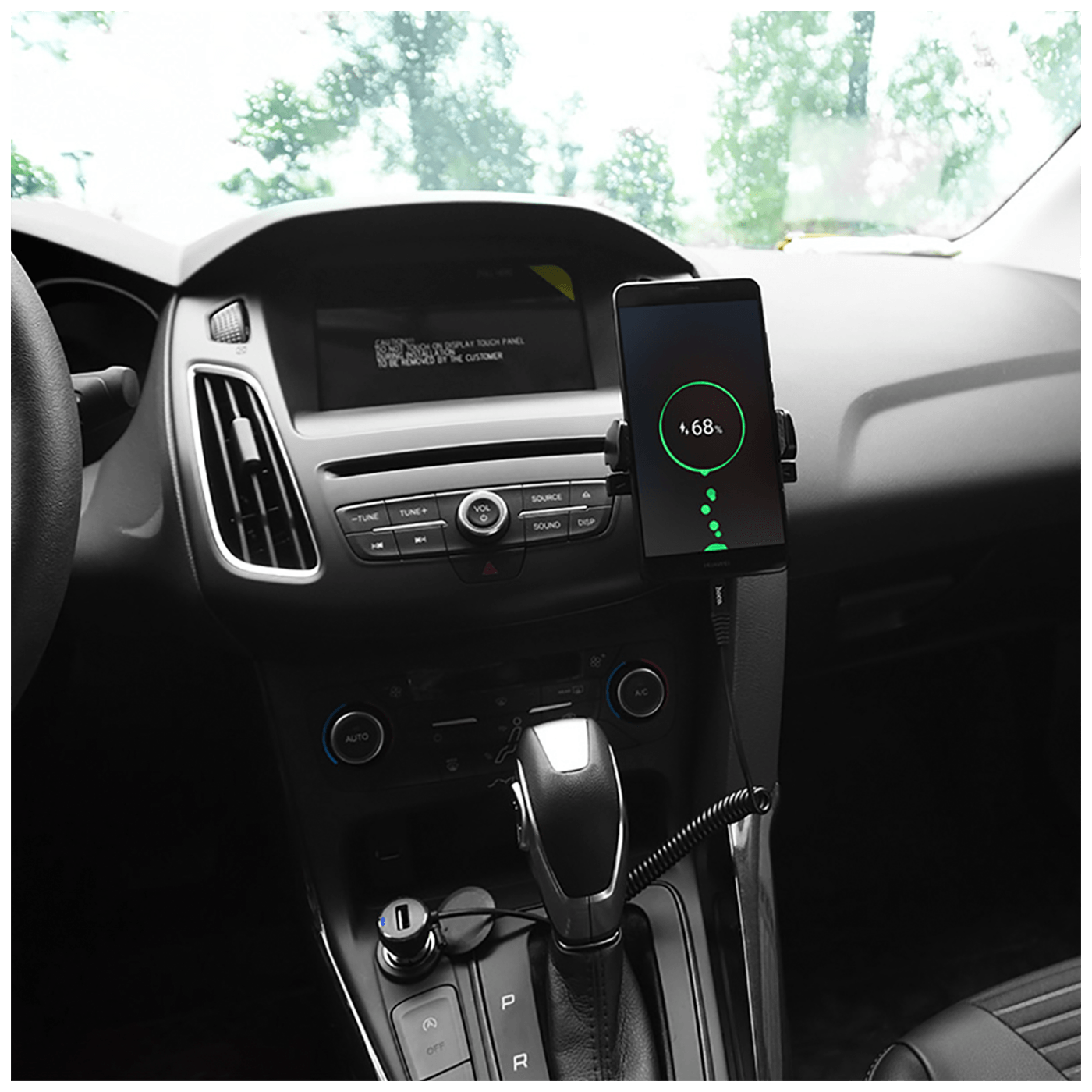 hoco. Auto punjač sa micro USB kabelom, 1 x USB, 2.4 A max. - Z21A Ascender single USB