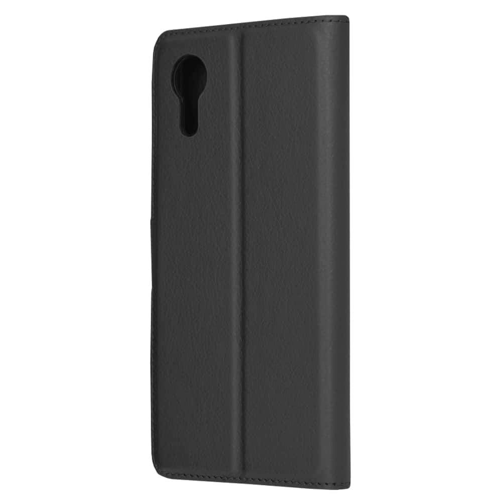 Techsuit – Leather Folio preklopna wallet maska za Samsung Galaxy Xcover7 – crna