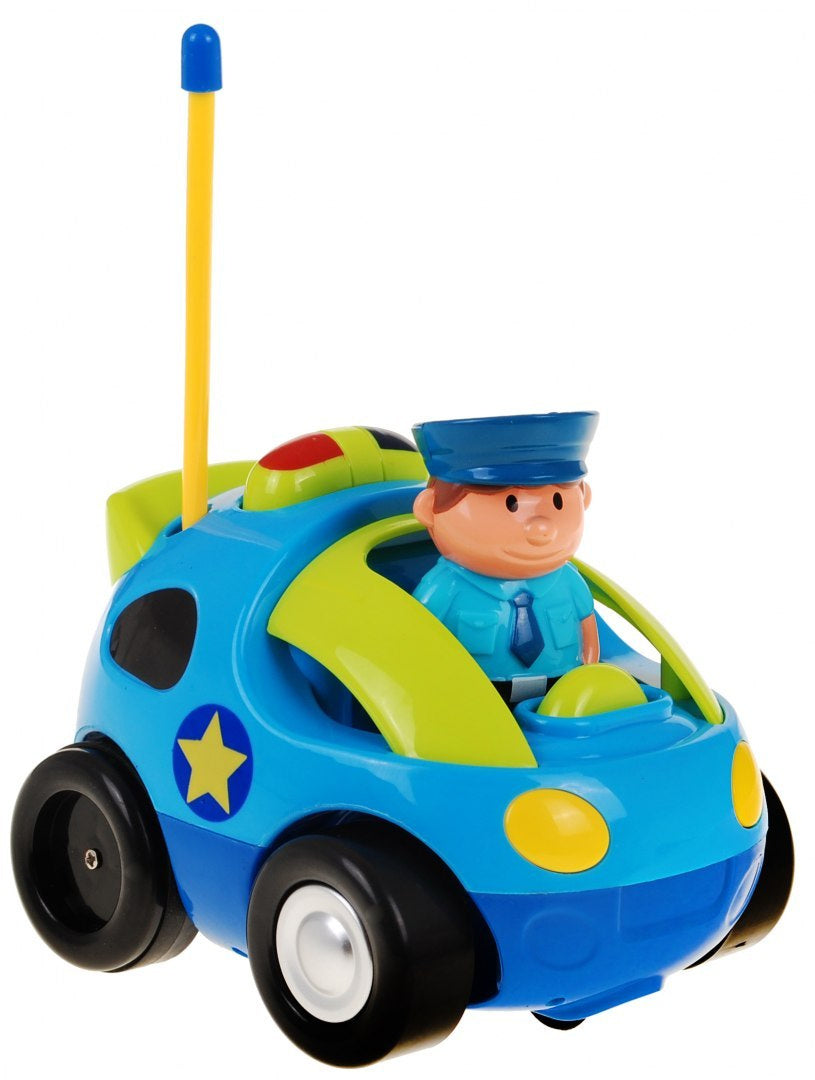 Mali policijski auto na daljinsko upravljanje - plavo/žuti