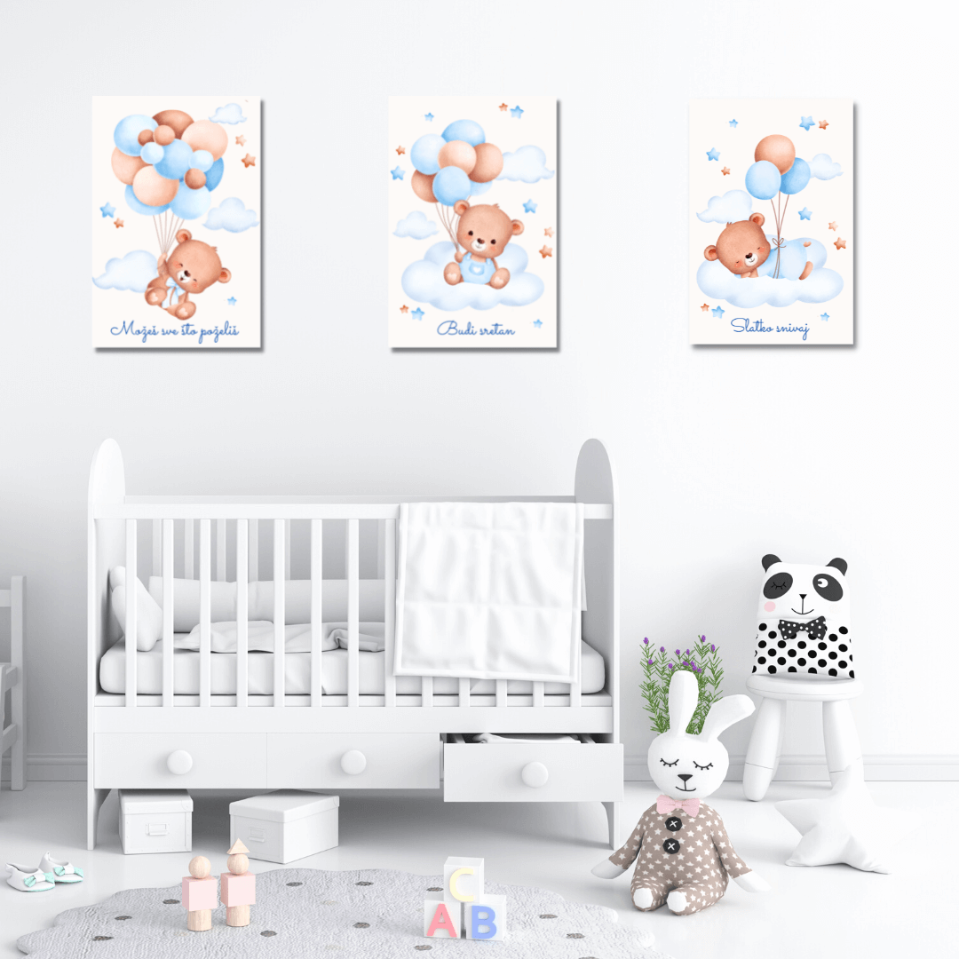 Set slika za dječju sobu – Inspiracija i radost za najmlađe