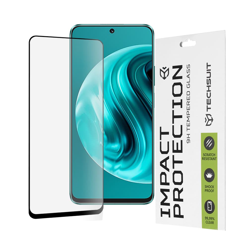 Techsuit – 111D Full Cover / Full Glue Glass za Huawei nova 12i – crno