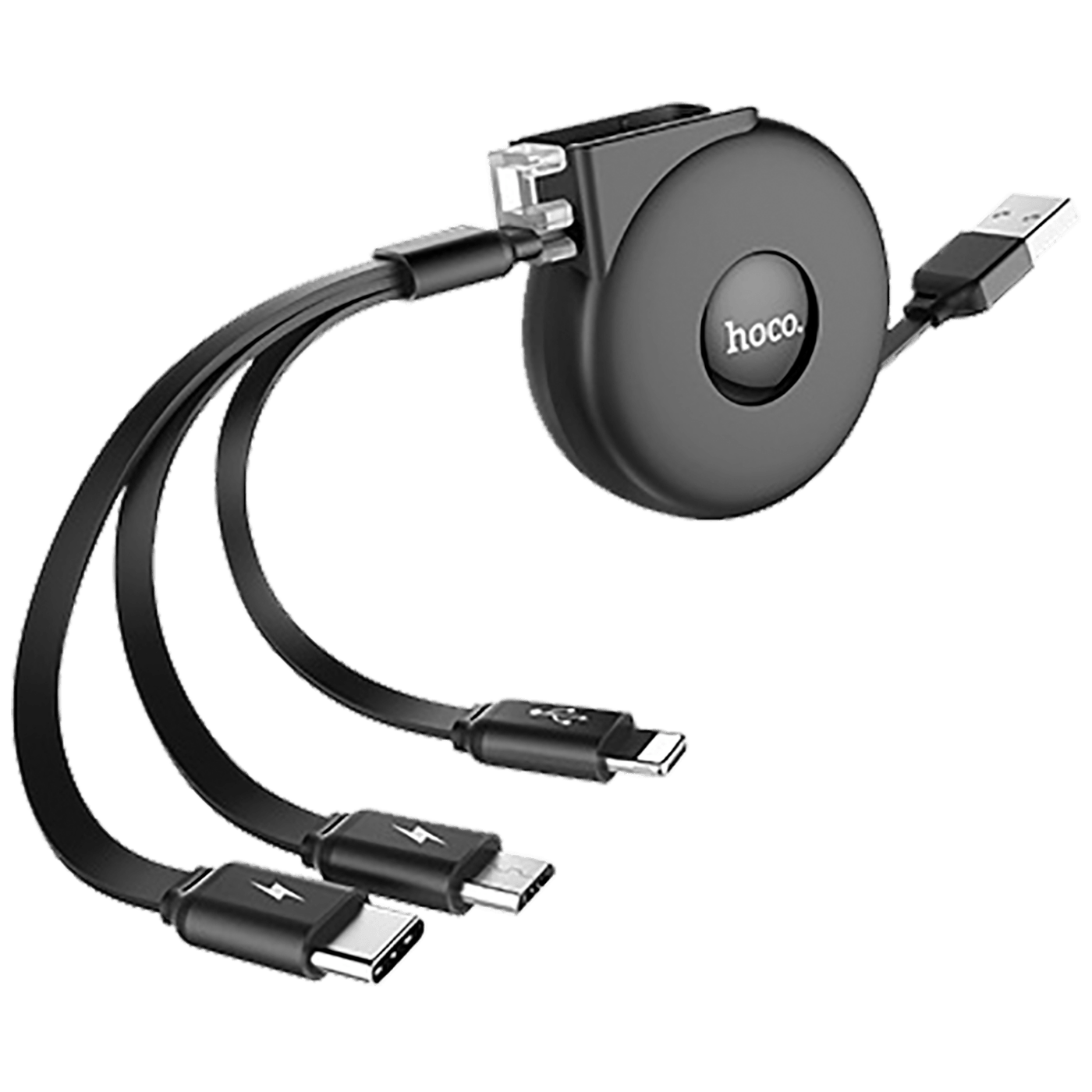hoco. USB kabel za punjenje, 3in1, na izvlačenje, 1 met., 2 A - U50