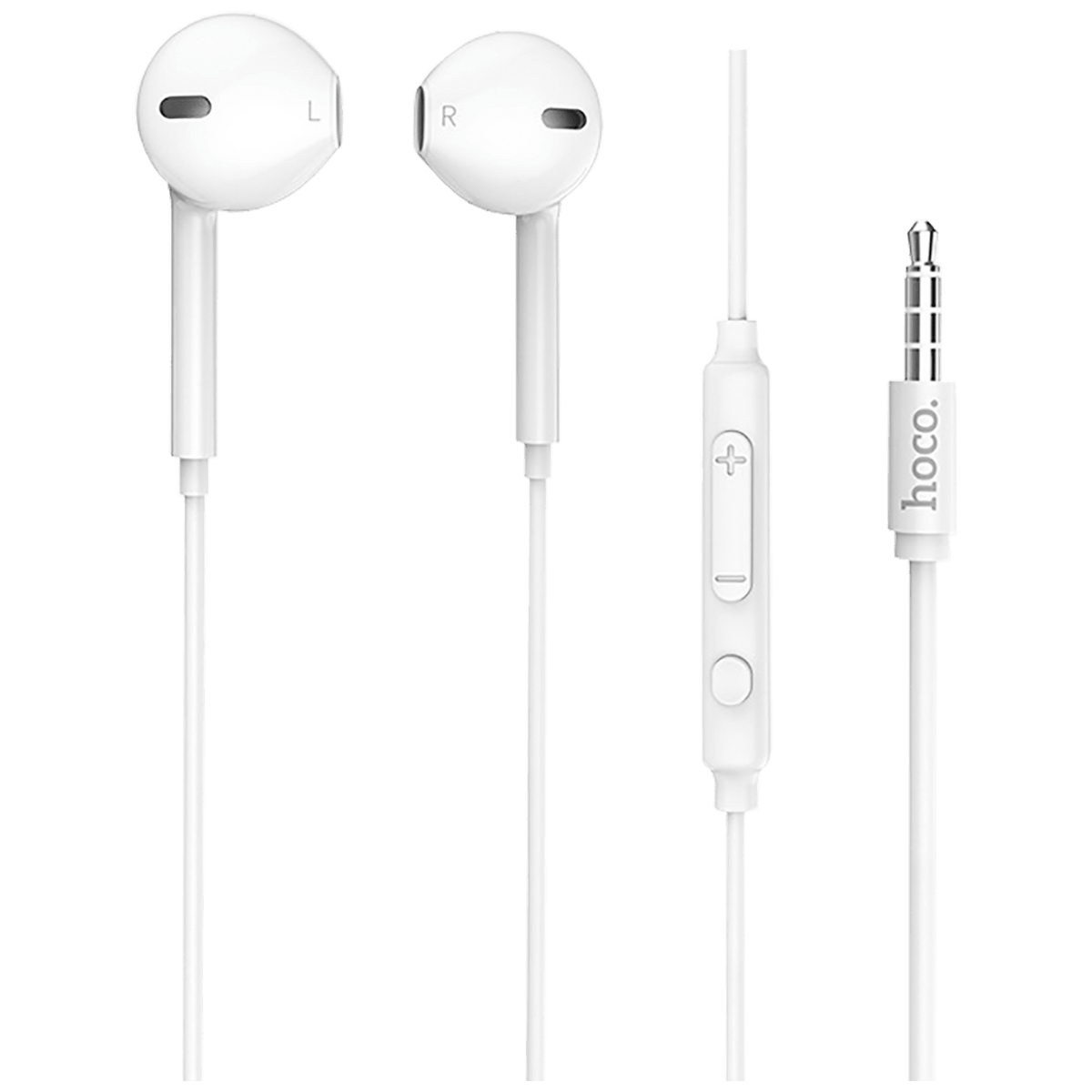 hoco. Slušalice sa mikrofonom, 3.5 mm,dužina kabela 1.2 met,bijela - M55 Memory sound White