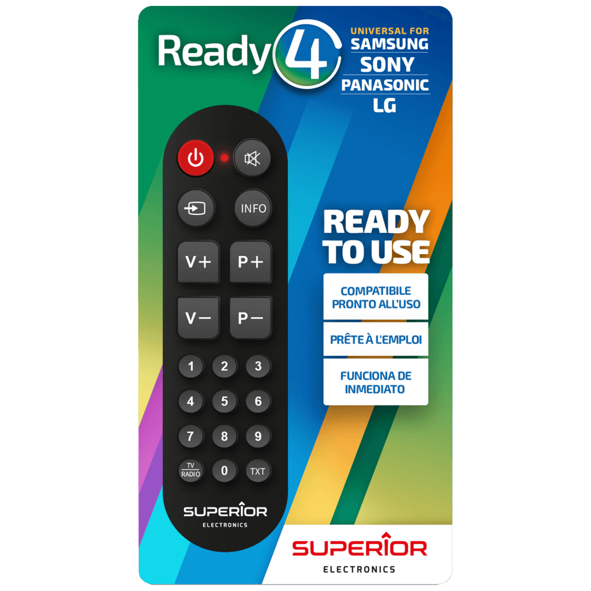 Superior Daljinski upravljač za LG/Sam./Sony/Pan. smart TV prijemnike - RC Ready4