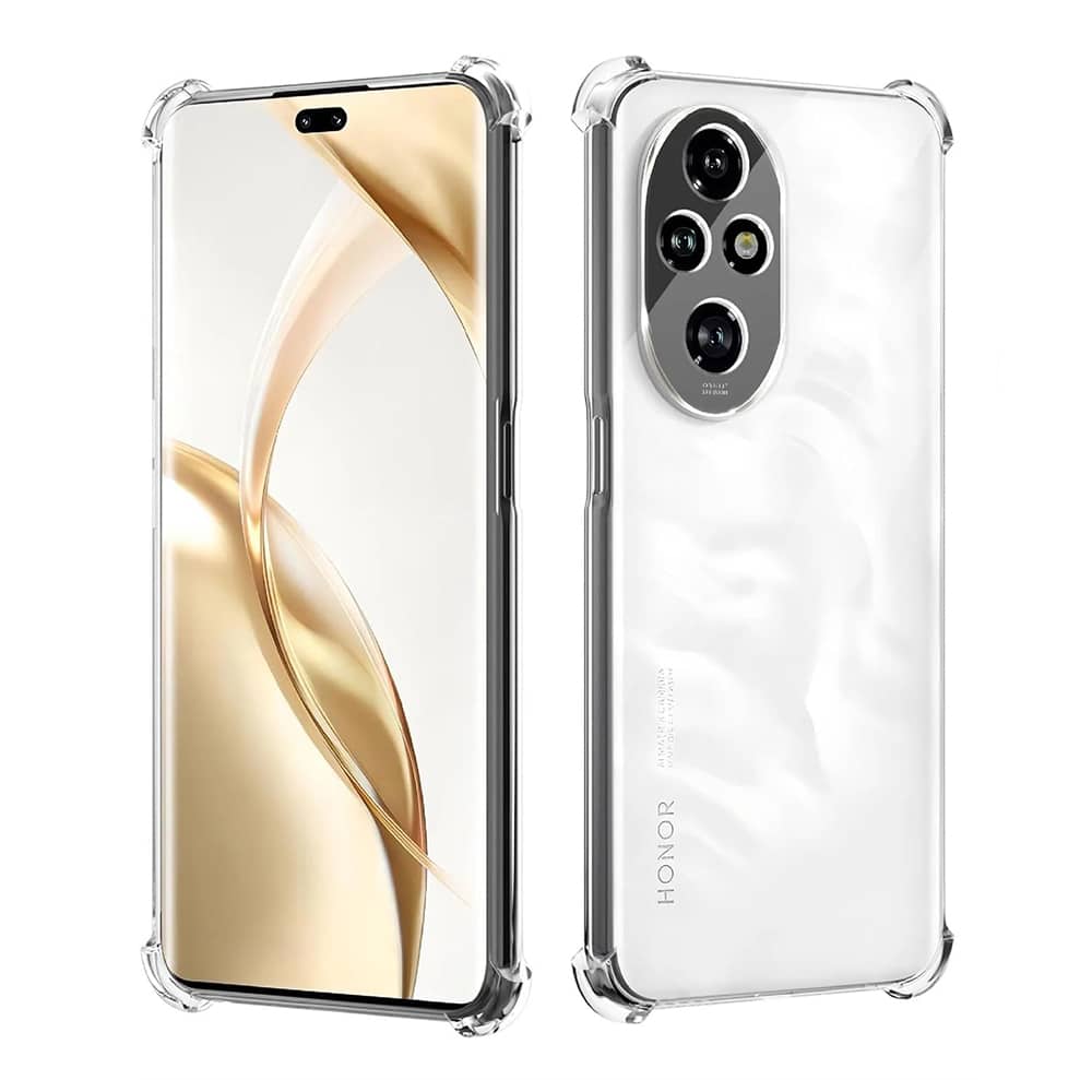 Techsuit Shockproof Clear Silicone prozirna maskica otporna na udarce za Honor 200 Pro