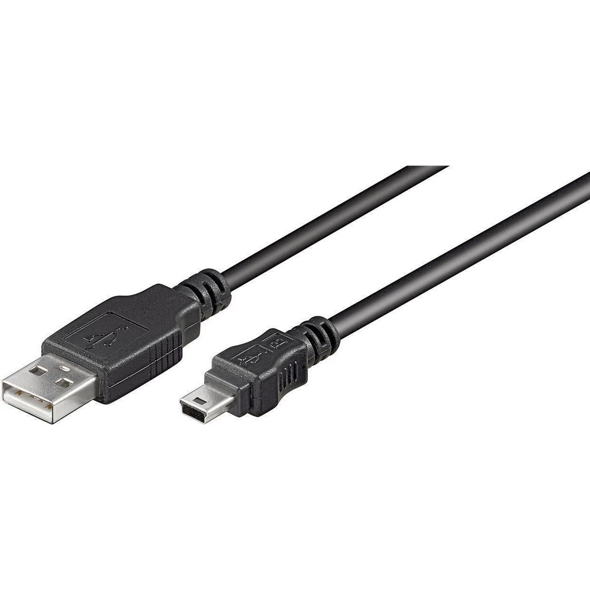 Microconnect USBAMB510 USB kabel USB 2.0 10 m USB A Mini-USB B Crno