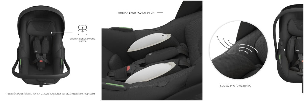 Kinderkraft autosjedalica I-LITE i- Size 0-13 kg (40-87 cm), Black
