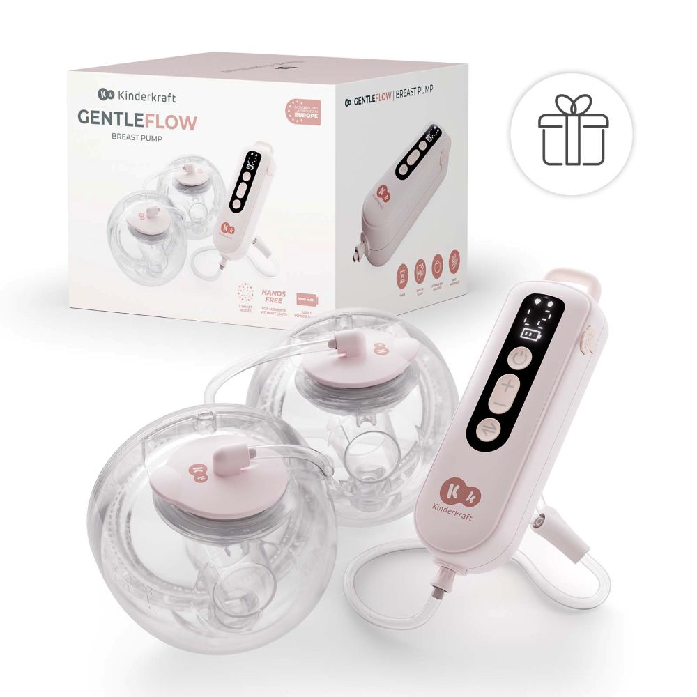 Kinderkraft Dvostruka električna izdajalica GENTLEFLOW, pink