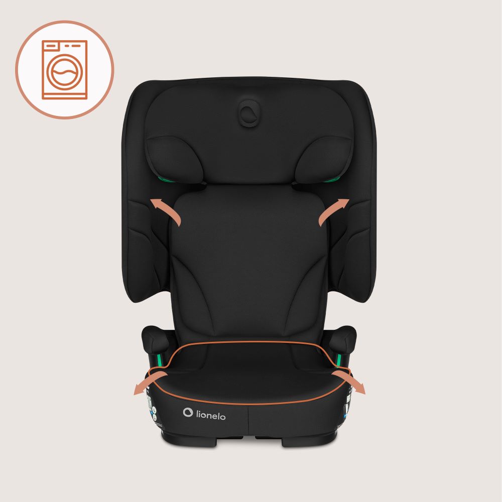 Lionelo autosjedalica Orin i-Size 9-36 kg (76-150 cm), Black Carbon