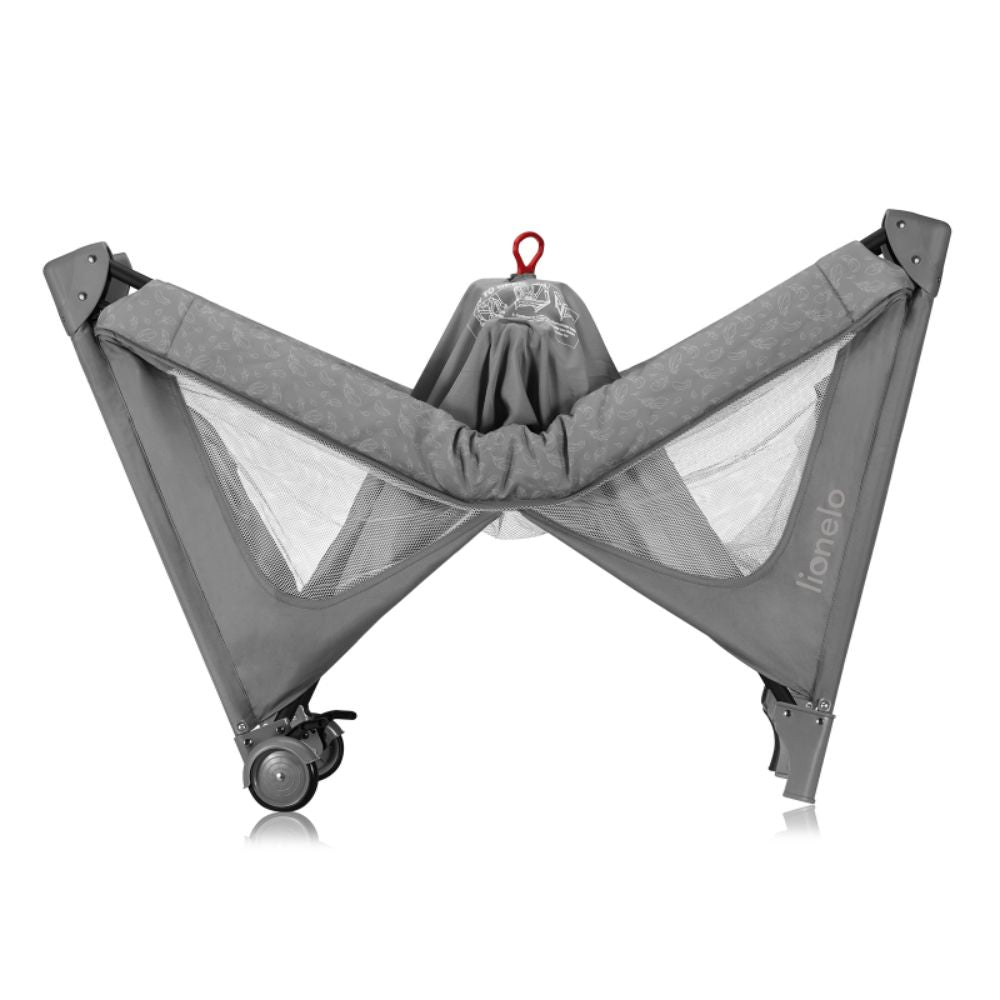 Lionelo Jasmin putni krevetić Easy Fold, Grey Stone
