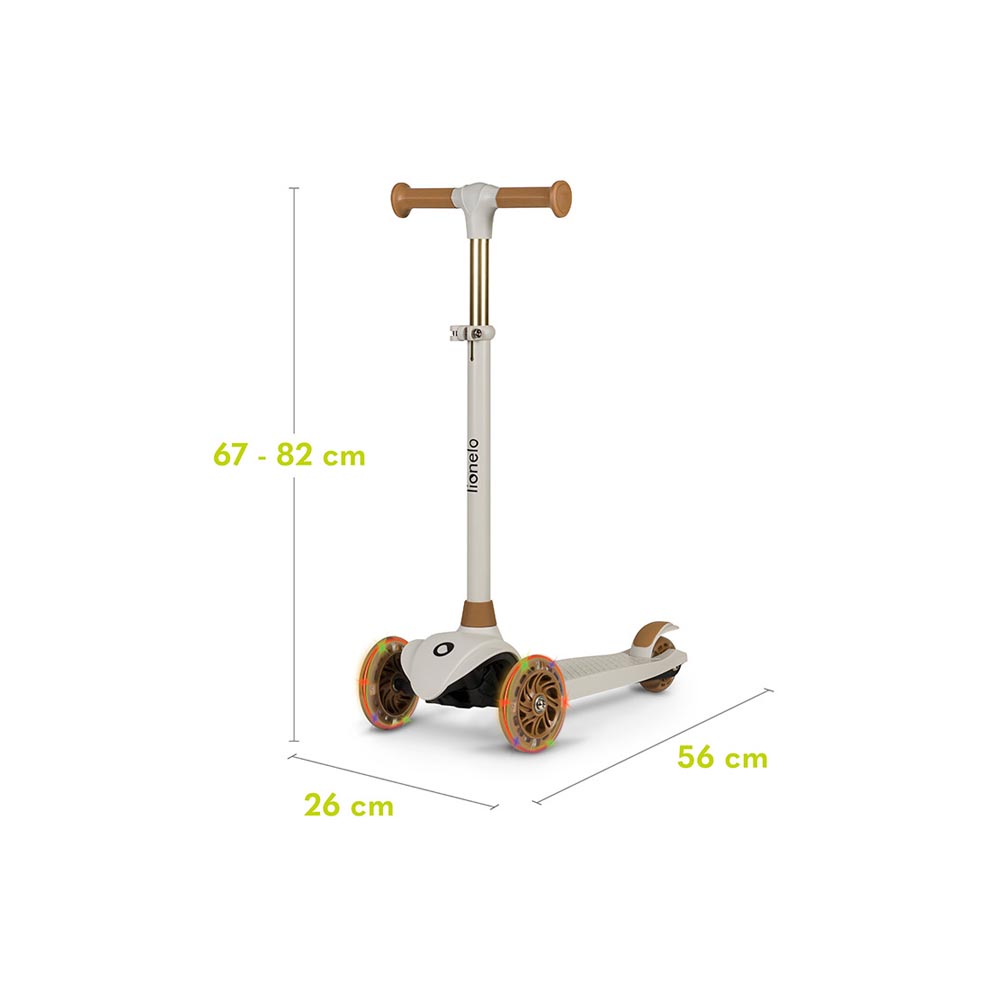 Lionelo romobil Jessy LED, Grey Brown