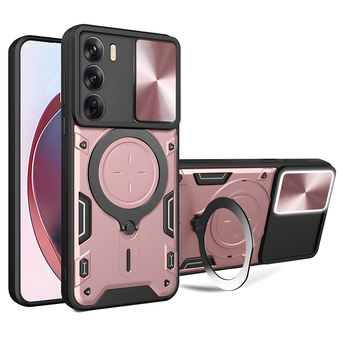Techsuit zaštitna maska CamGuard za Oppo Reno12 - Roza