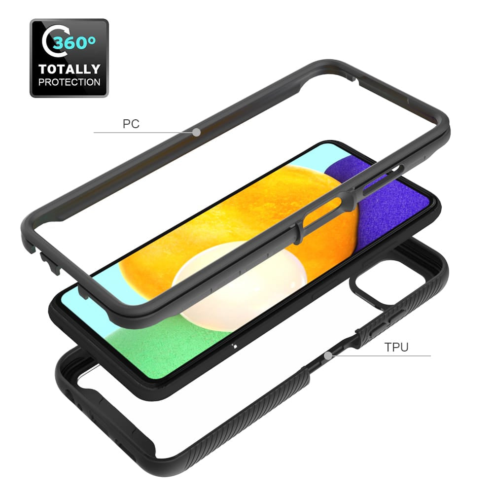 Techsuit - Defense360 Pro + Zaštita ekrana - Samsung Galaxy A22 5G - crna