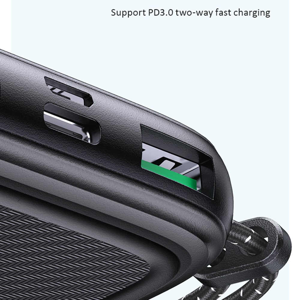 USAMS - Power Bank PB56 (US-CD151) - Dual USB, Quick Charge 3.0, PD 3.0, 10000mAh - crna