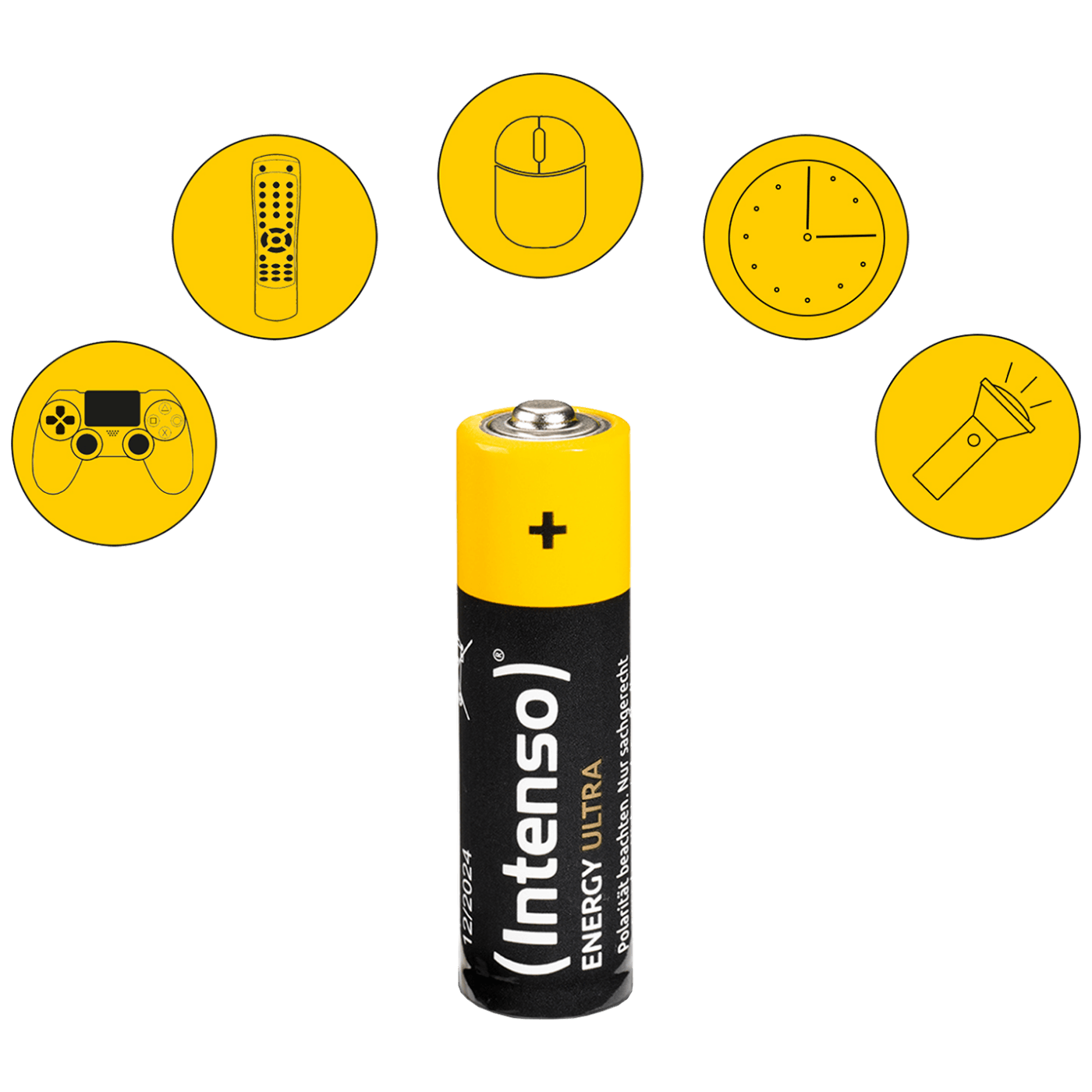(Intenso) Baterija alkalna, AAA LR03/4, 1,5 V, blister 4 kom