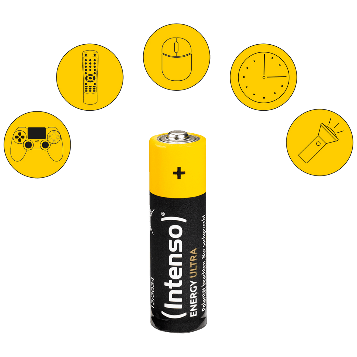(Intenso) Baterija alkalna, AAA LR03/4, 1,5 V, blister 4 kom