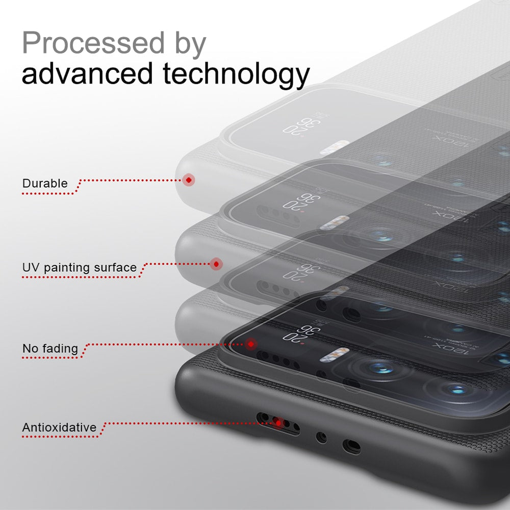 Nillkin Super Frosted Shield Pro izdržljiva maska za Xiaomi Mi 11 Ultra - crna