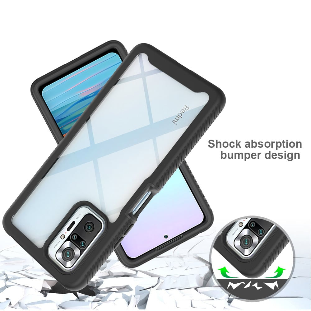 Techsuit - Defense360 Pro + Screen Protector - Xiaomi Redmi Note 10 4G / Note 10S / Poco M5s - crna