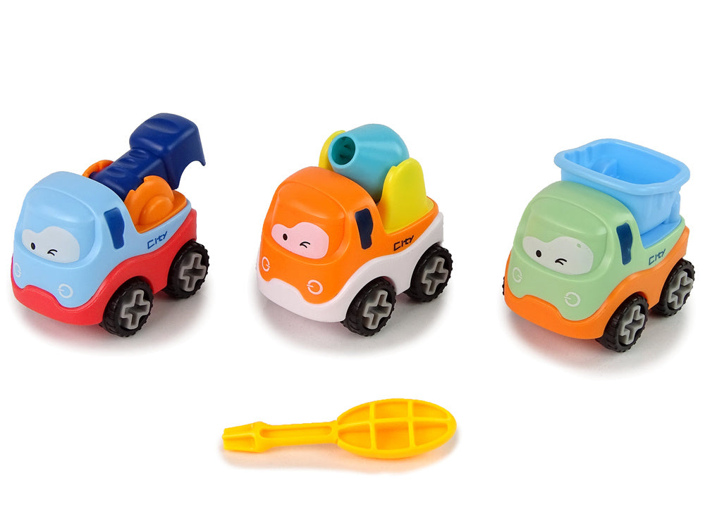 Set od 3 građevinska automobila za rastavljanje  + Odvijač