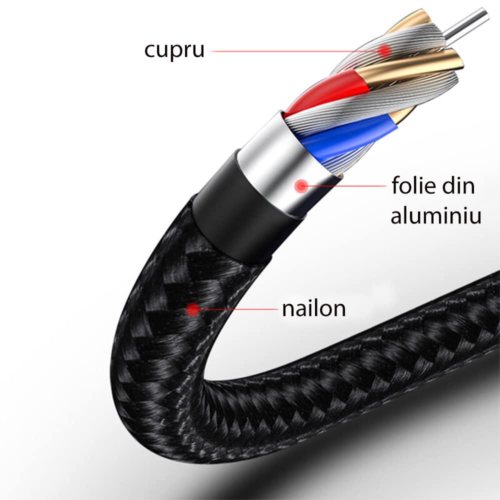 Yesido - Podatkovni kabel (CA-56) - Type-C na Lightning, 18W, 2.4A, 1.2m - crni