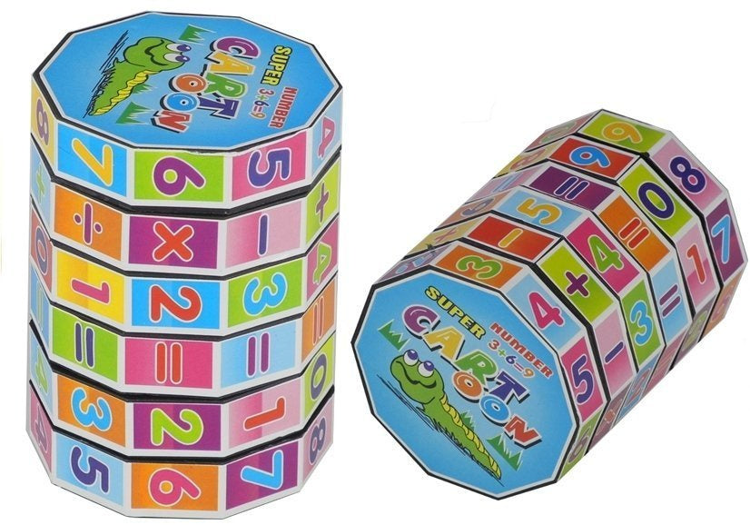 Edukativni matematički cilindar za računanje - šareni