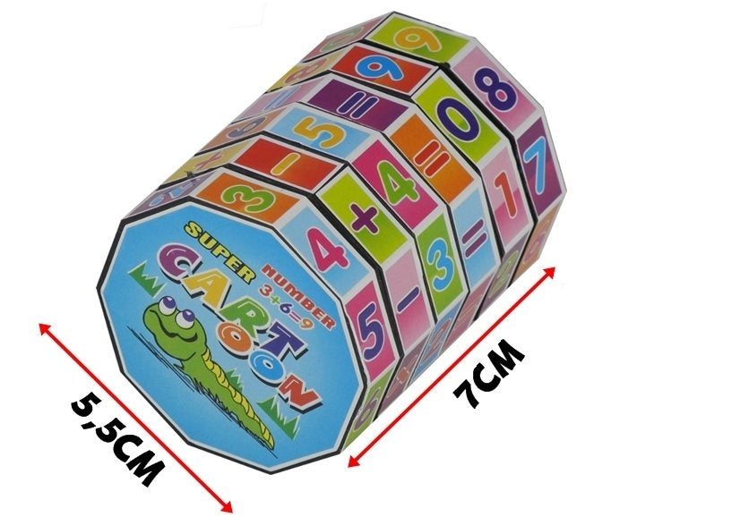 Edukativni matematički cilindar za računanje - šareni