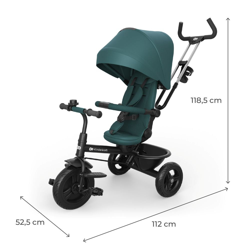 Kinderkraft Tricikl Aston 2 Plus, Green