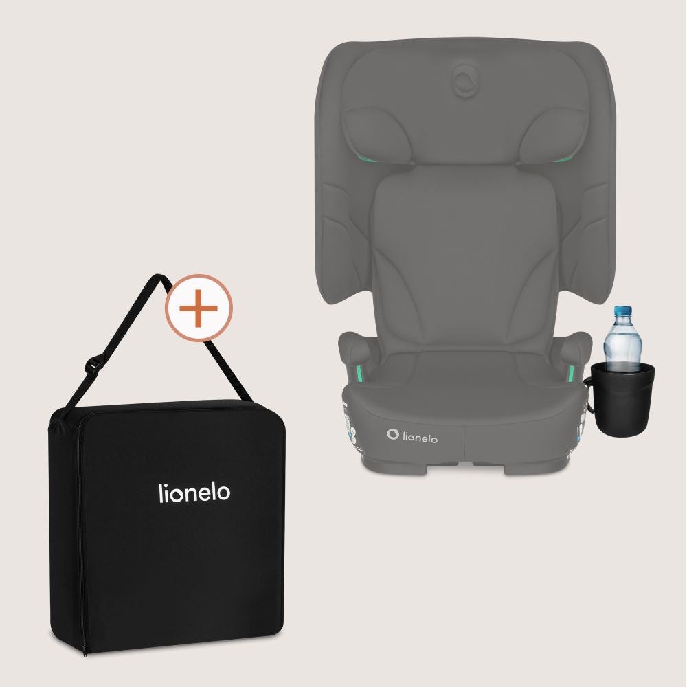 Lionelo autosjedalica Orin i-Size 9-36 kg (76-150 cm), Black Carbon