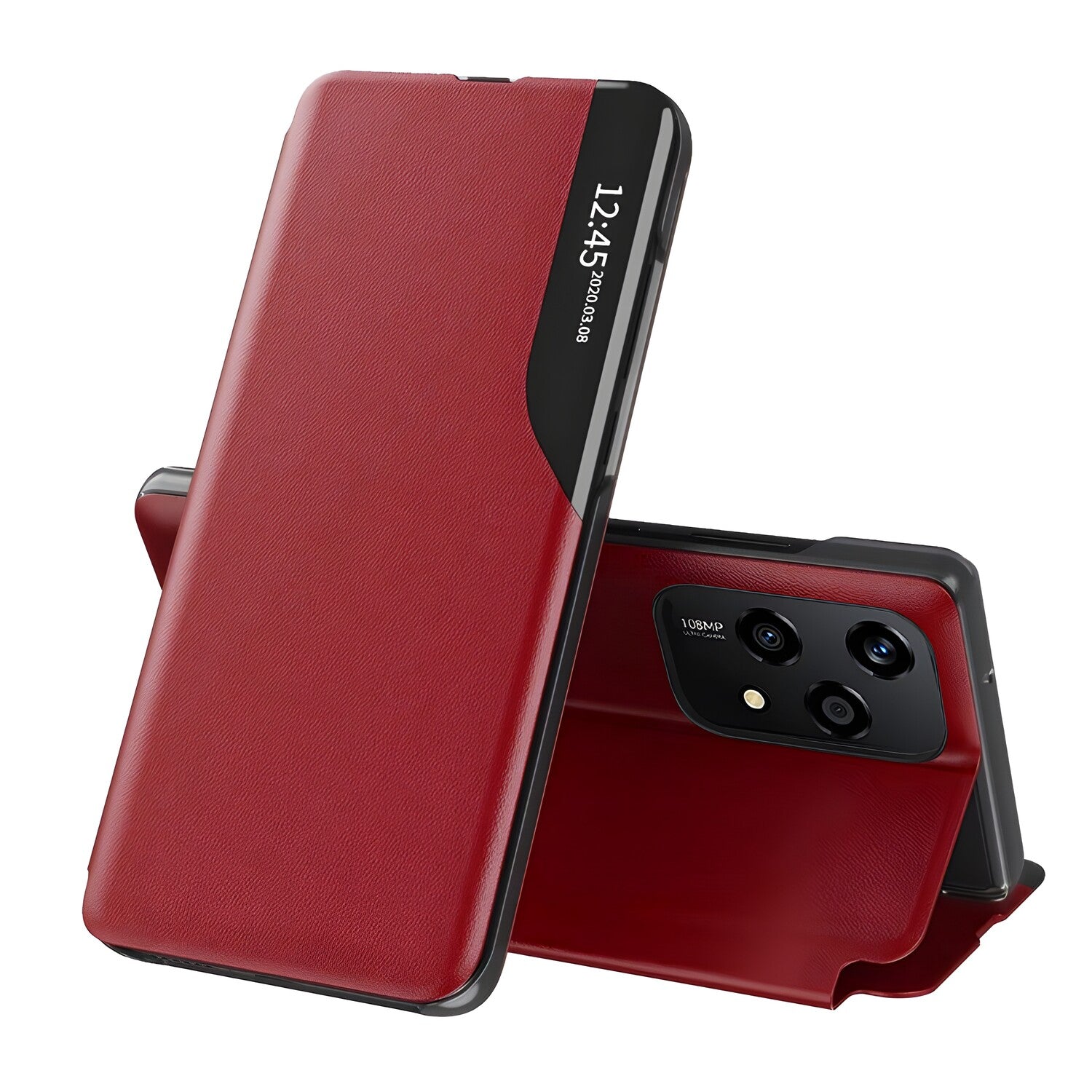 Elegantna knjižna futrola View Case za Honor 200 Lite - Crvena KP36677
