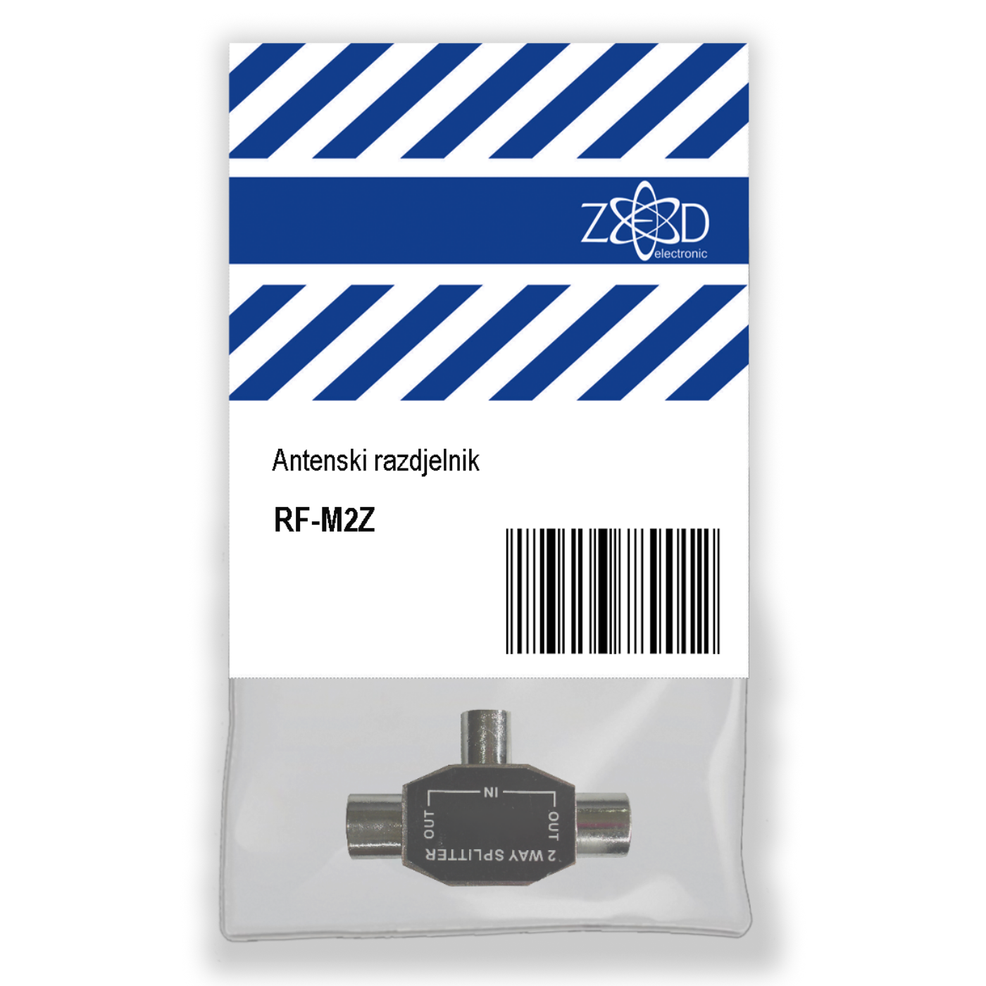 ZED electronic Antenski razdjelnik 1 muški na 2 ženski - RF-M2Z