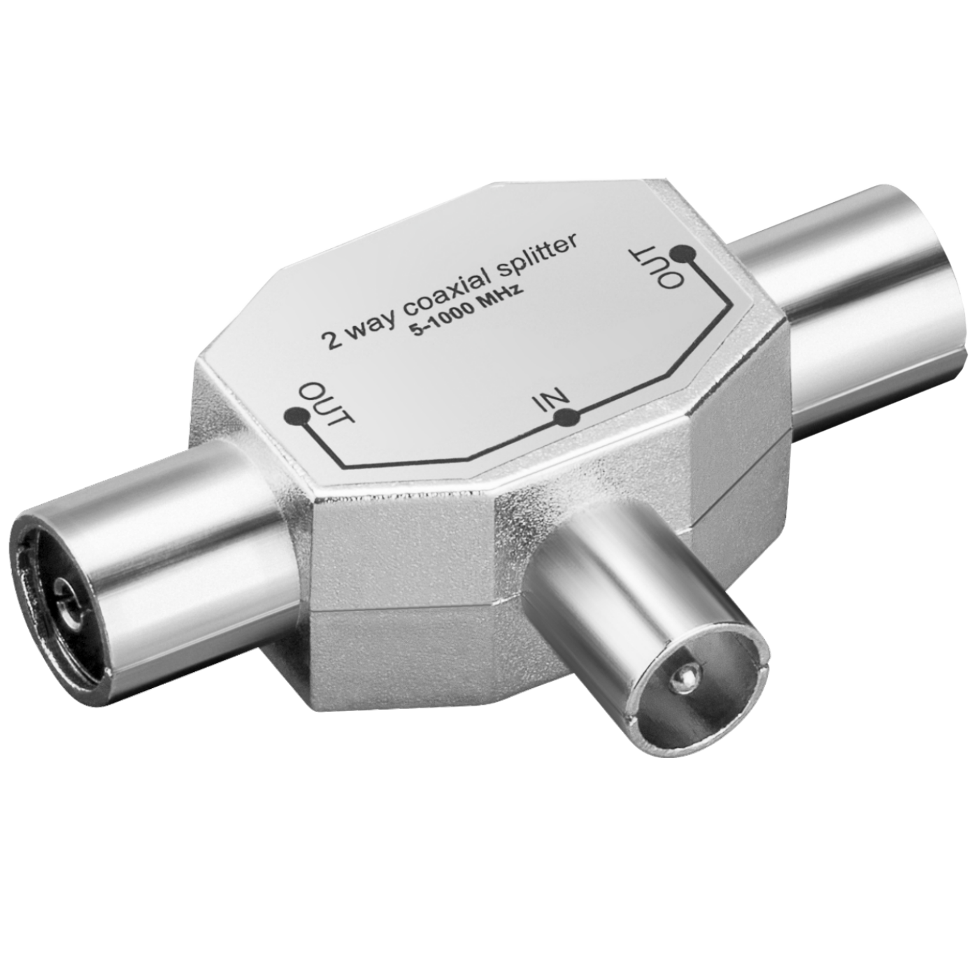 ZED electronic Antenski razdjelnik 1 muški na 2 ženski - RF-M2Z