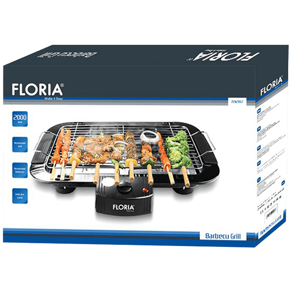 Floria Električni roštilj, 2000 W - ZLN2867