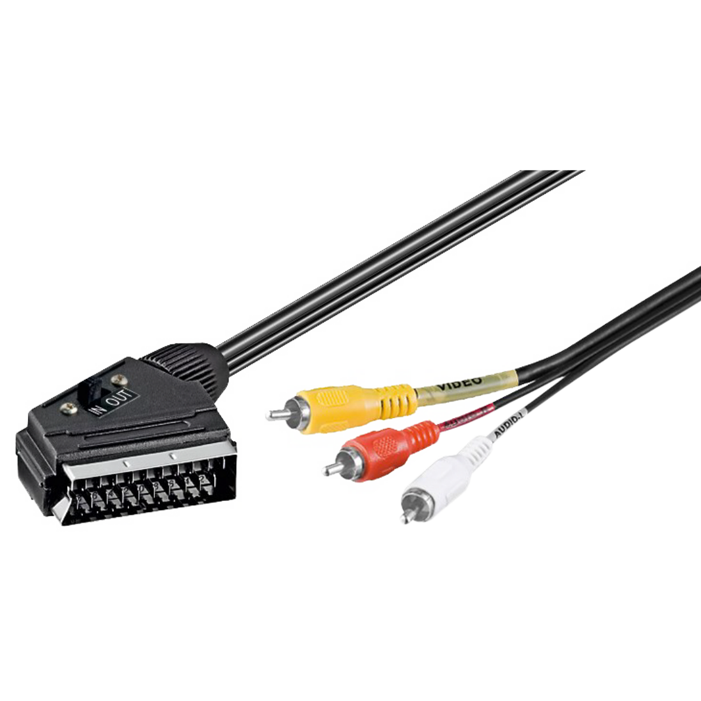 ZED electronic Scart - RCA (činč) kabel , 1.5 met - VCSC/1,5