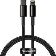 BASEUS Cable Type C na Lightning PD 20W Tungsten Gold CATLWJ-01 2m crni