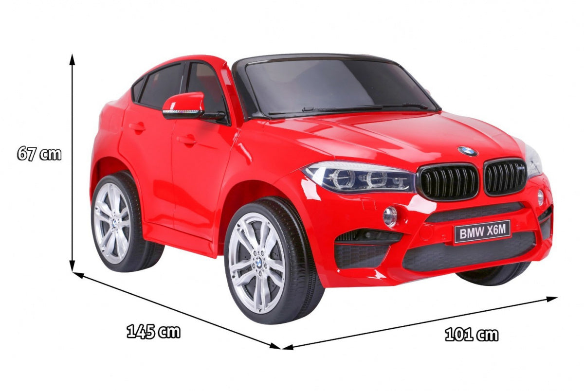 Licencirani auto na akumulator BMW X6M XXL - DVOSJED - Crveni