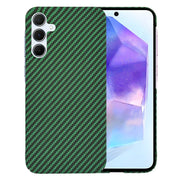 Zaštitna maska s karbonskim uzorkom za Samsung Galaxy A55 - Zelena KP33226
