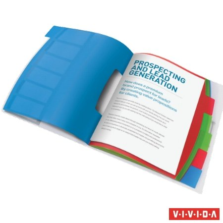 Esselte 624029 razdjeljivač za knjige Plavo, Višebojno Polivinil klorid (PVC) A4
