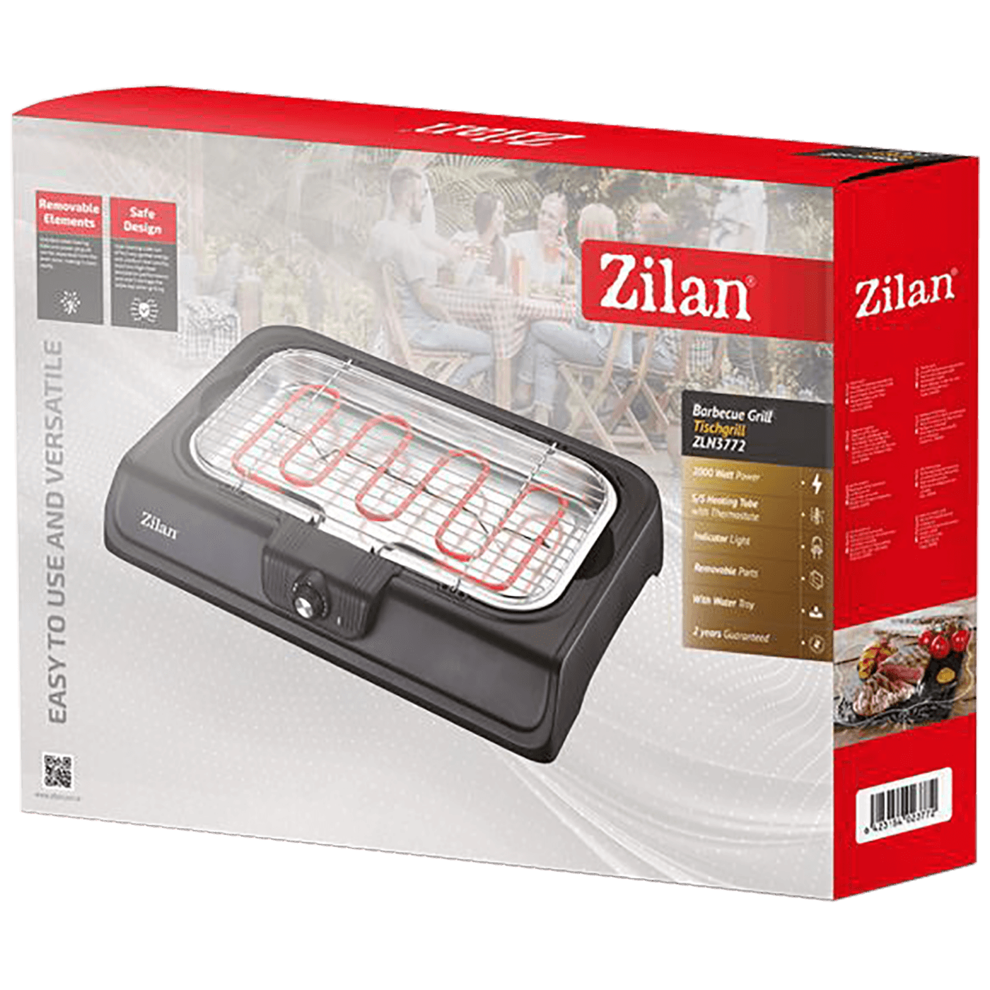 Zilan Električni roštilj, stolni, 2000 W - ZLN3772