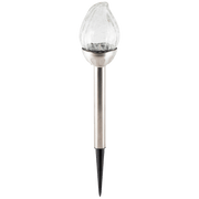 home Solarna vrtna LED lampa, metal / staklo - MX 815