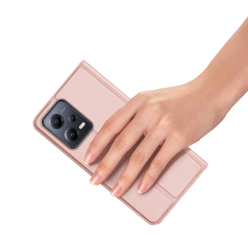 DUX DUCIS Skin Pro - preklopna torbica za Redmi Note 12 5G roza