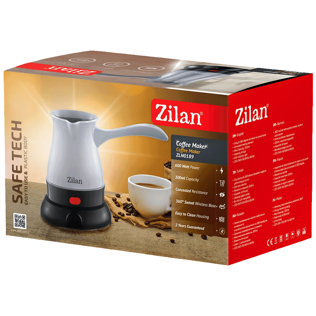 Zilan Kuhalo za kavu, 600 W, 0,3 lit., crna - ZLN0188 BK