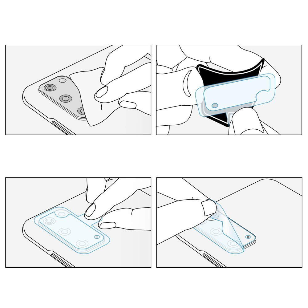 Ringke - IDGL staklo za kameru (3 kom) - Samsung Galaxy S20 4G / S20 5G - prozirno