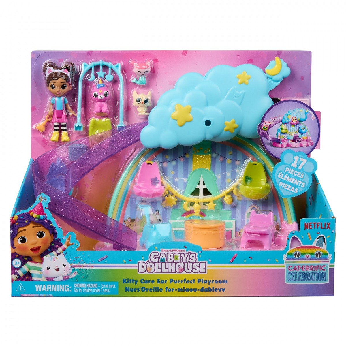 Gabby's Dollhouse Kitty Care Ear Purrfect Playroom