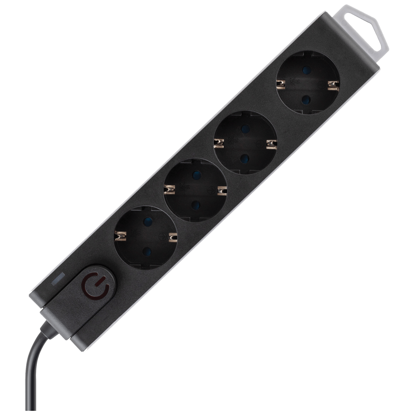 home Produžni kabel sa zaštitom, 4 utičnica, 1.5 mm², 3 met - NVT 4K-3/BK