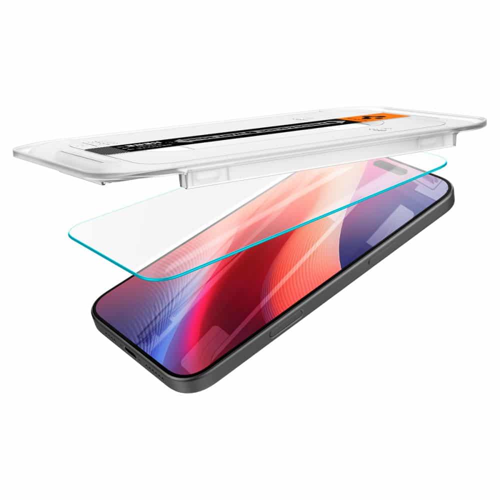 Spigen - Glas.tR EZ-FIT (2 kom) kaljeno staklo AGL07928 za iPhone 16 Pro/ iPhone 17/ iPhone 17 Pro -clear