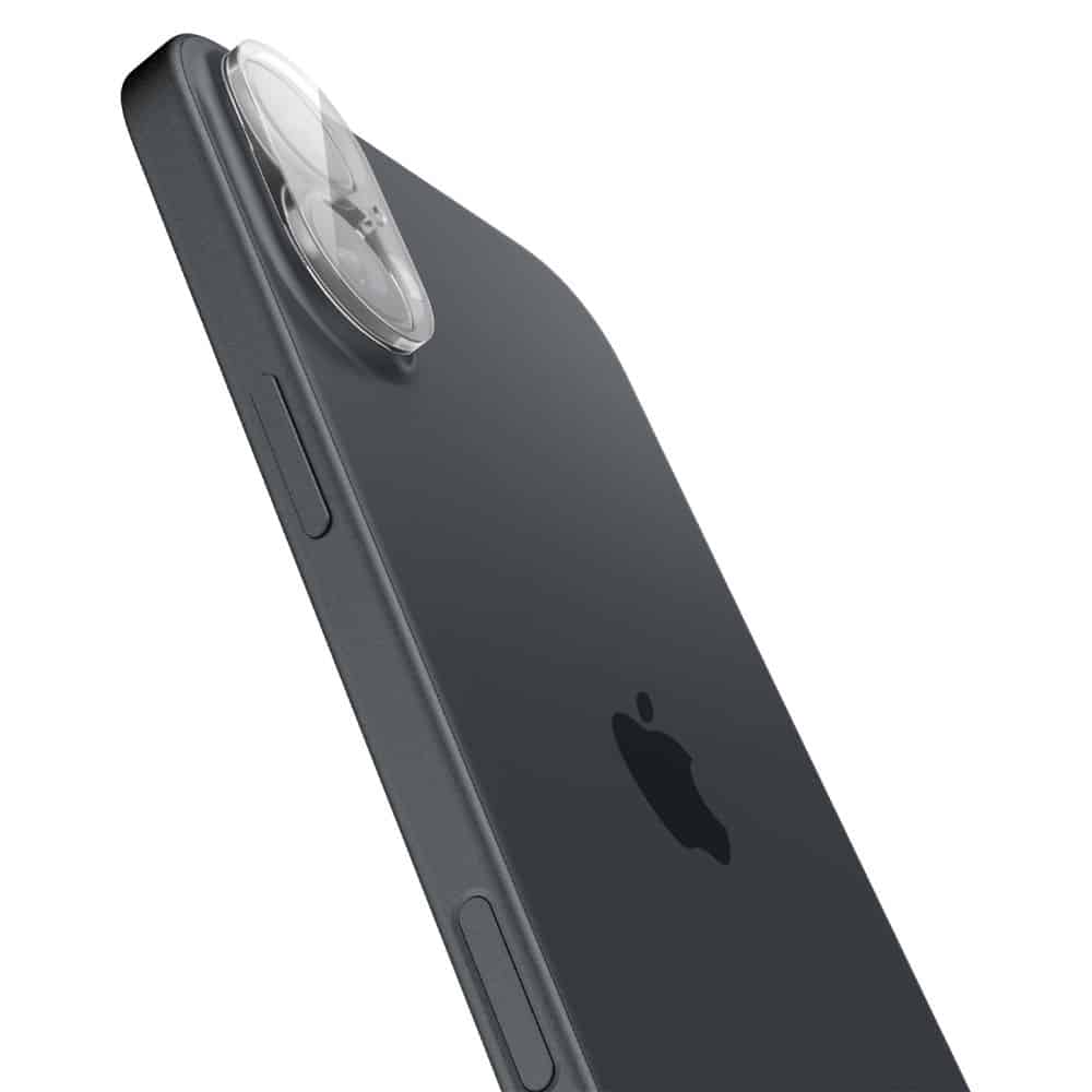 Spigen Glass tR Optik staklo za kameru 2 kom AGL07923 za iPhone 16 / 16 Plus – Crystal Clear