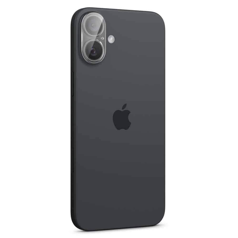 Spigen Glass tR Optik staklo za kameru 2 kom AGL07923 za iPhone 16 / 16 Plus – Crystal Clear